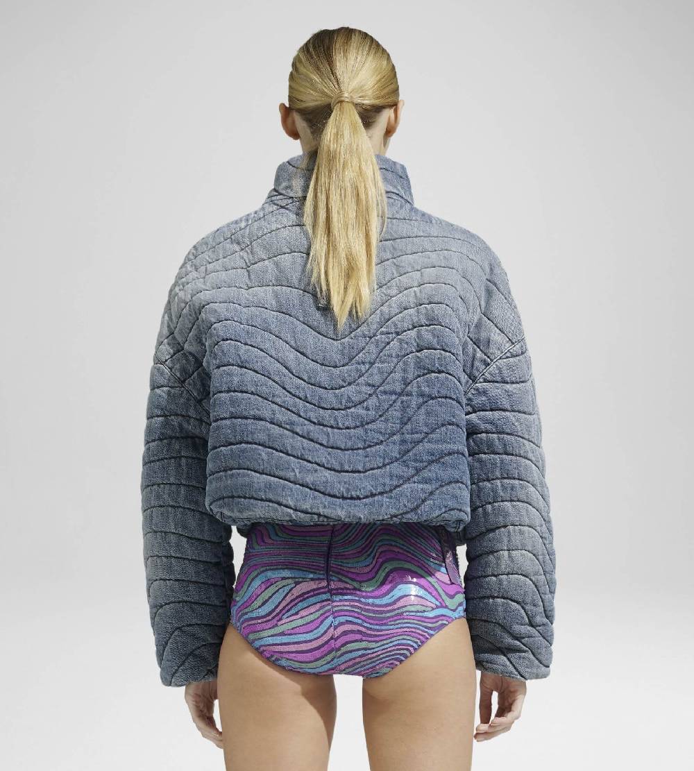 Khrisjoy WAVE JOY CROPPED DENIM MEDIUM DENIM Offerta migliore