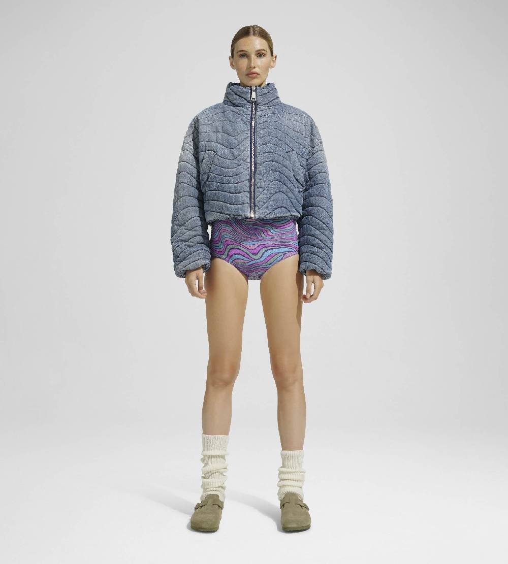 Khrisjoy WAVE JOY CROPPED DENIM MEDIUM DENIM Offerta migliore