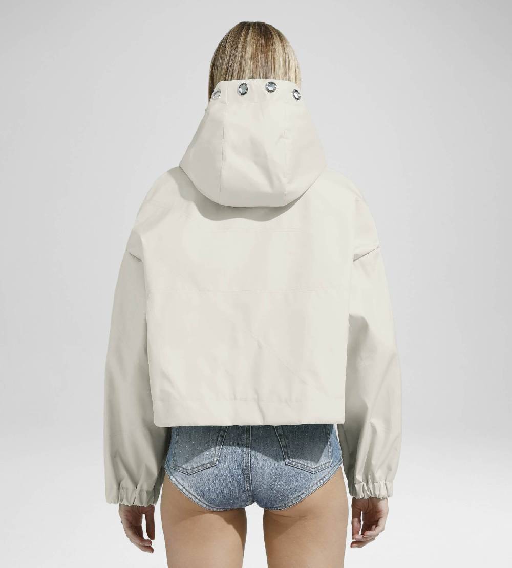 Khrisjoy NEW KHRIS CROP WINDBREAKER DESERT ACQUISTA ORA