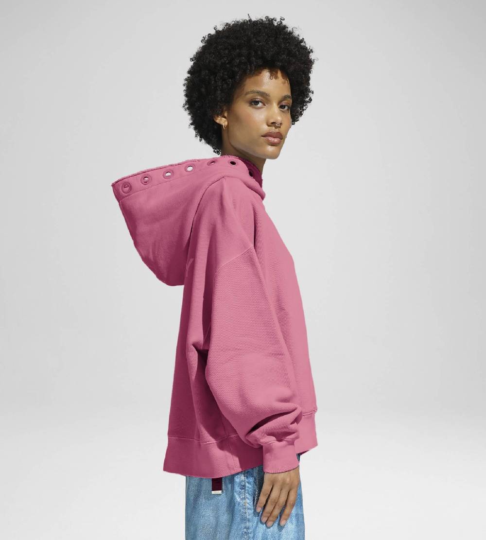 Khrisjoy HOODIE EYELETS CANDY PINK Latest stili