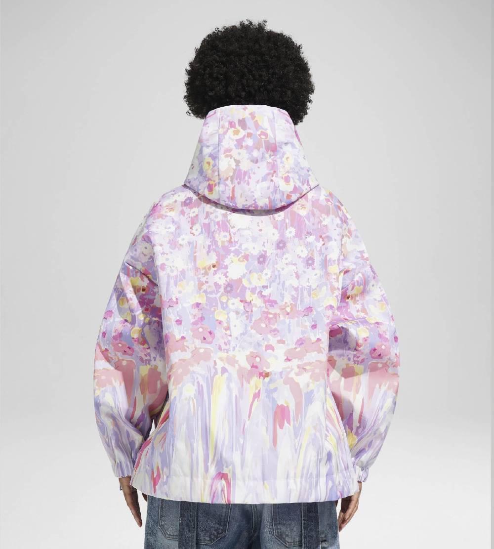 Khrisjoy KHRIS WINDBREAKER FLOWERS UPSIDE DOWN CANDY PINK Fino al 50% di sconto