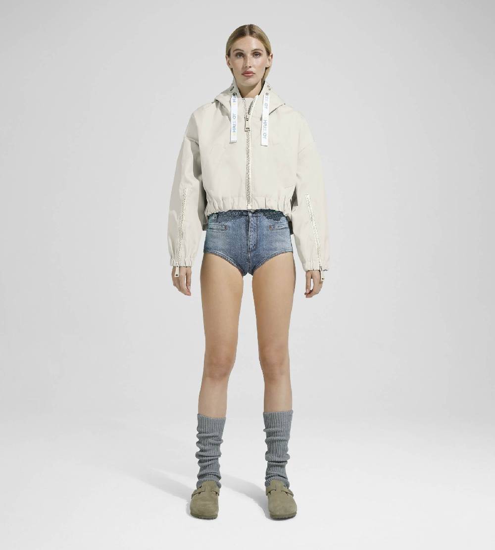 Khrisjoy NEW KHRIS CROP WINDBREAKER DESERT Offerta speciale della fabbrica