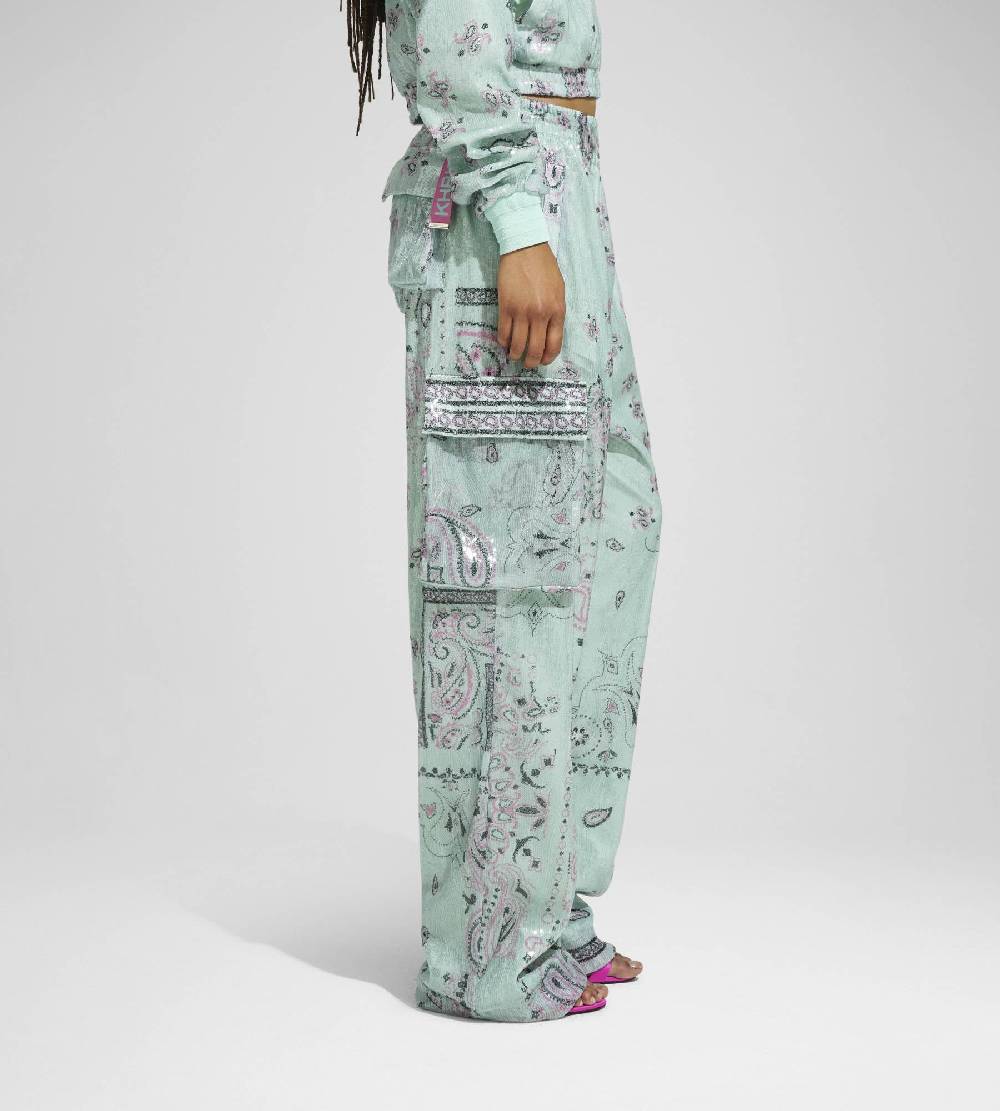 Khrisjoy PANTS MULTIPOCKET PAILLETTES BANDANA AFTER EIGHT Limitato a 3 giorni