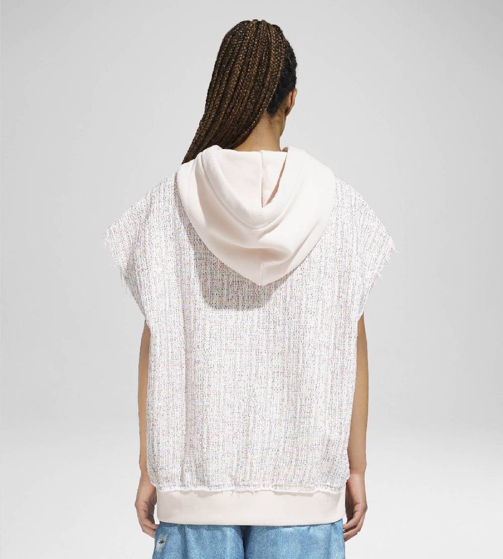 Khrisjoy TWEED HOODIE VEST CONFETTI Black Friday Prezzi