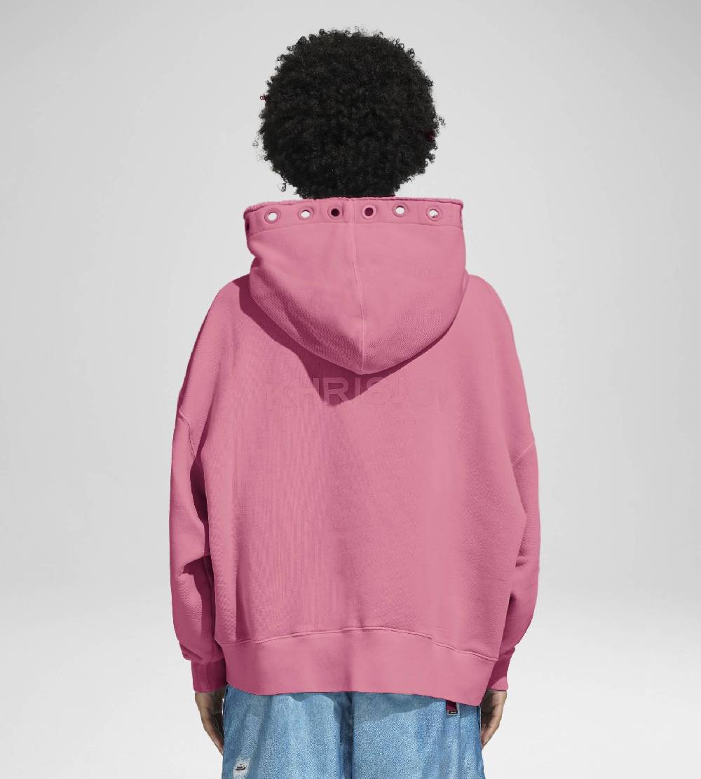 Khrisjoy HOODIE EYELETS CANDY PINK Sconti questo mese