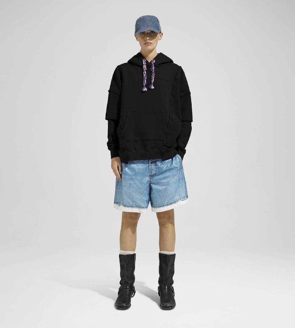 Khrisjoy HOODIE DOUBLE POCKETS BLACK Affare Del Giorno