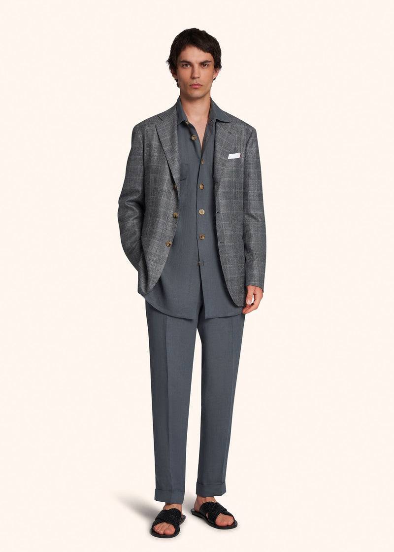 Kiton AAL - CAMICIA SPORT LINO UMC016H0883815 Pezzi Unici