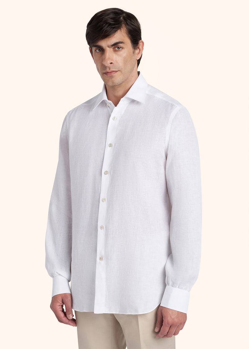 Kiton CAMICIA LINO UCMH0884701 Soddisfazione Garantita