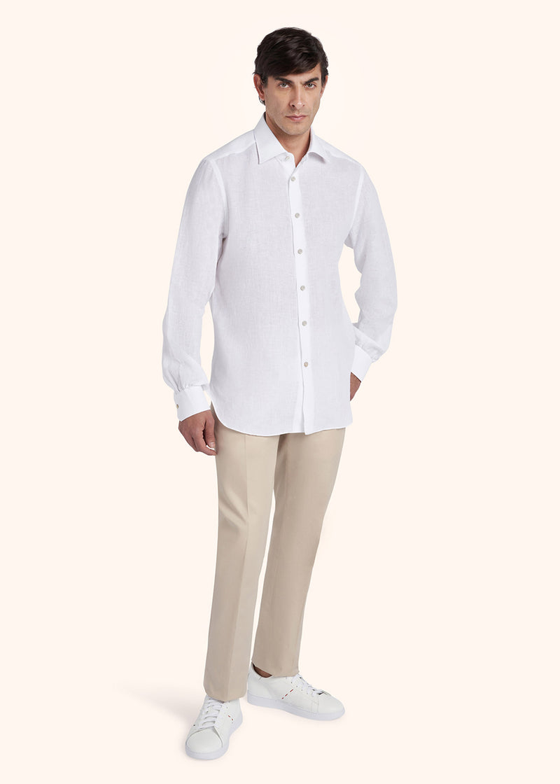 Kiton CAMICIA LINO UCMH0884701 Soddisfazione Garantita