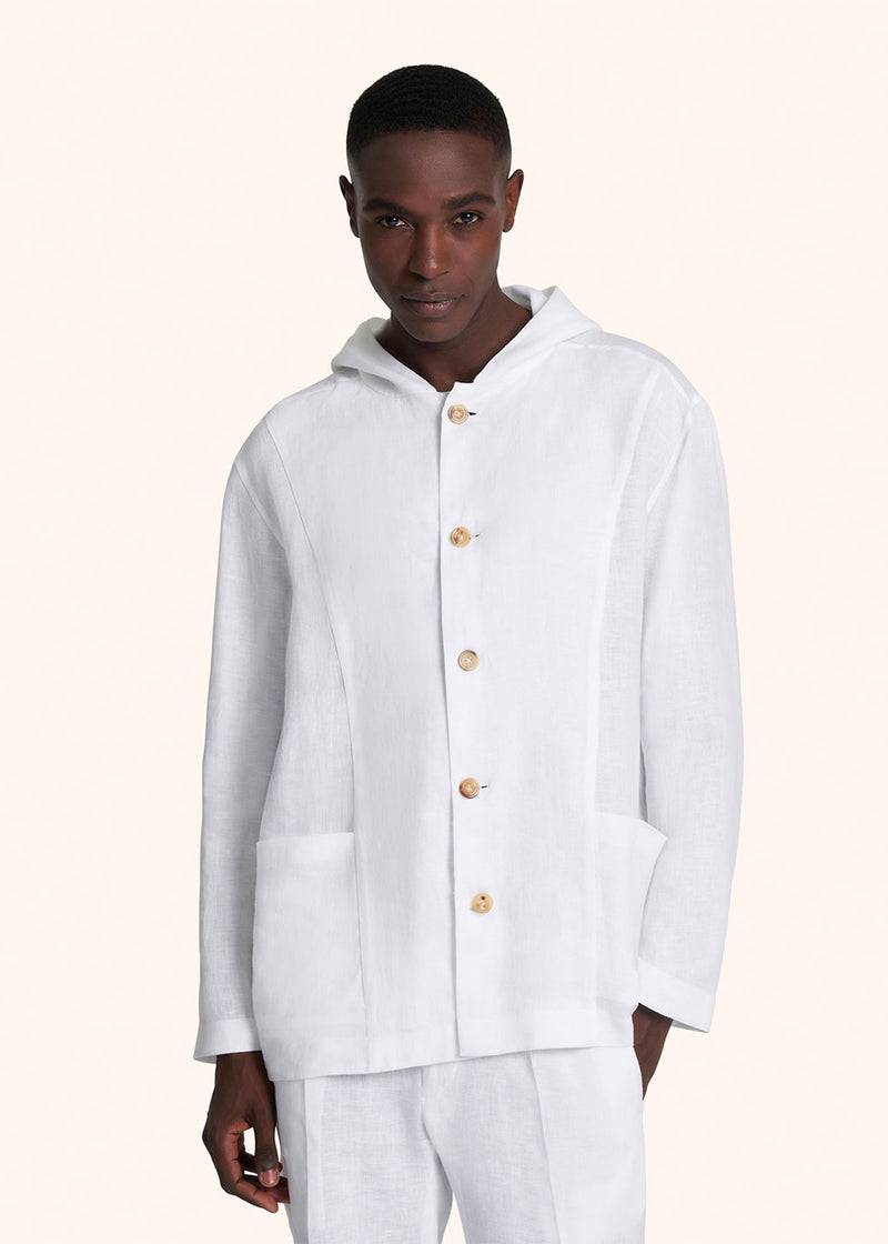 Kiton LUCA - FELPA C/CAPPUCCIO LINO UMCLUCAH0883801 Qualità Garantita