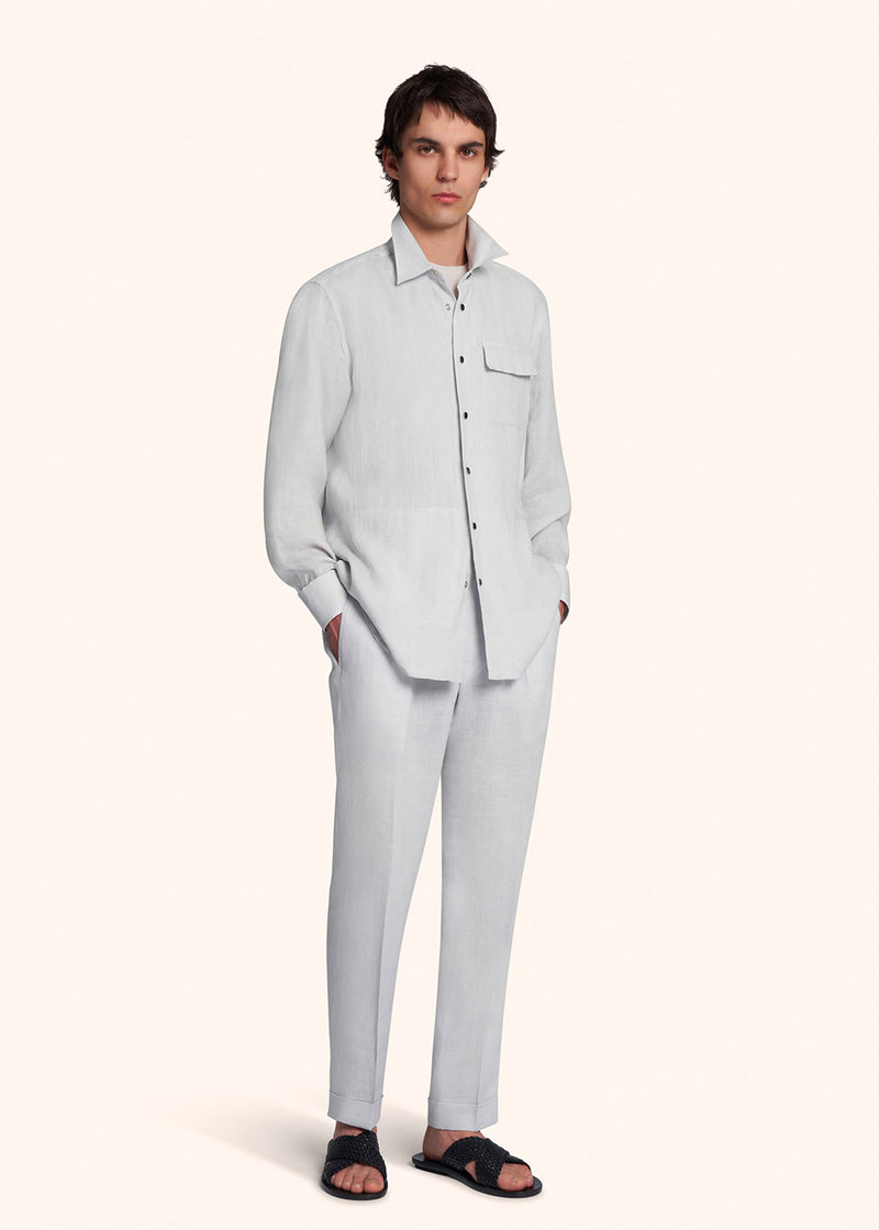 Kiton BUBA - CAMICIA LINO UMCBUBAH0883813 Fino Al -60%