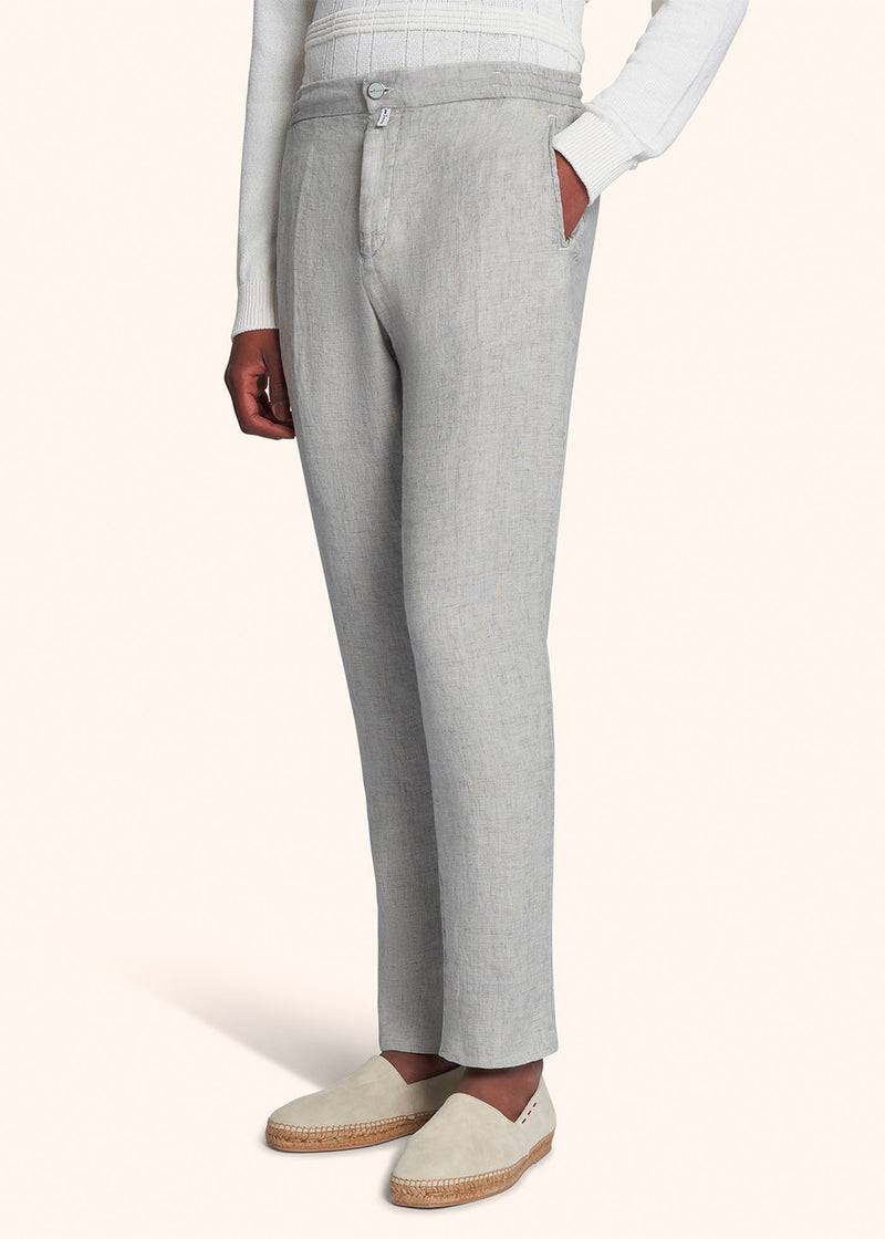 Kiton PANTALONI LINO UPLACK0613D01 Promozione temporanea