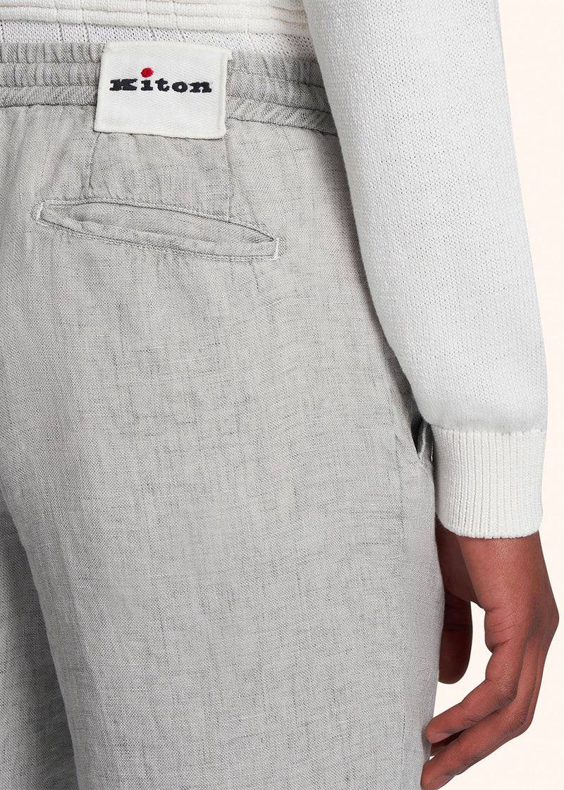 Kiton PANTALONI LINO UPLACK0613D01 Promozione temporanea