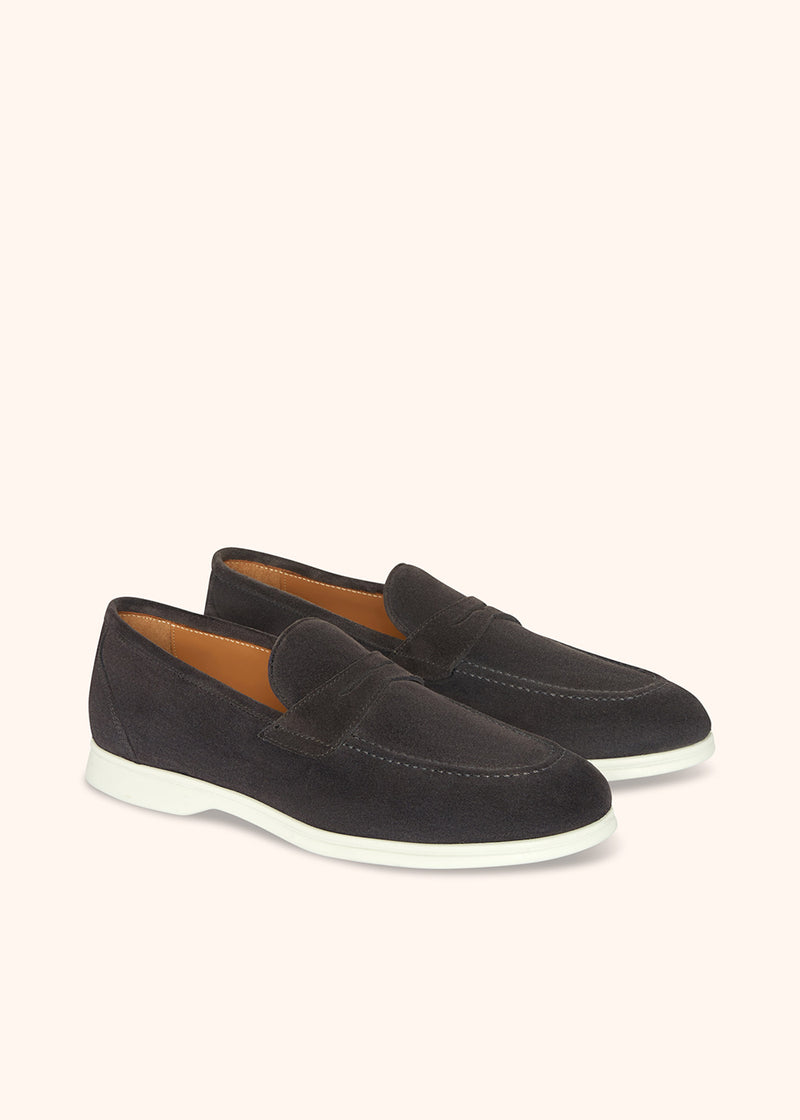 Kiton MOKA - MOCASSINO CALFSKIN USSA075N0097706 In Linea