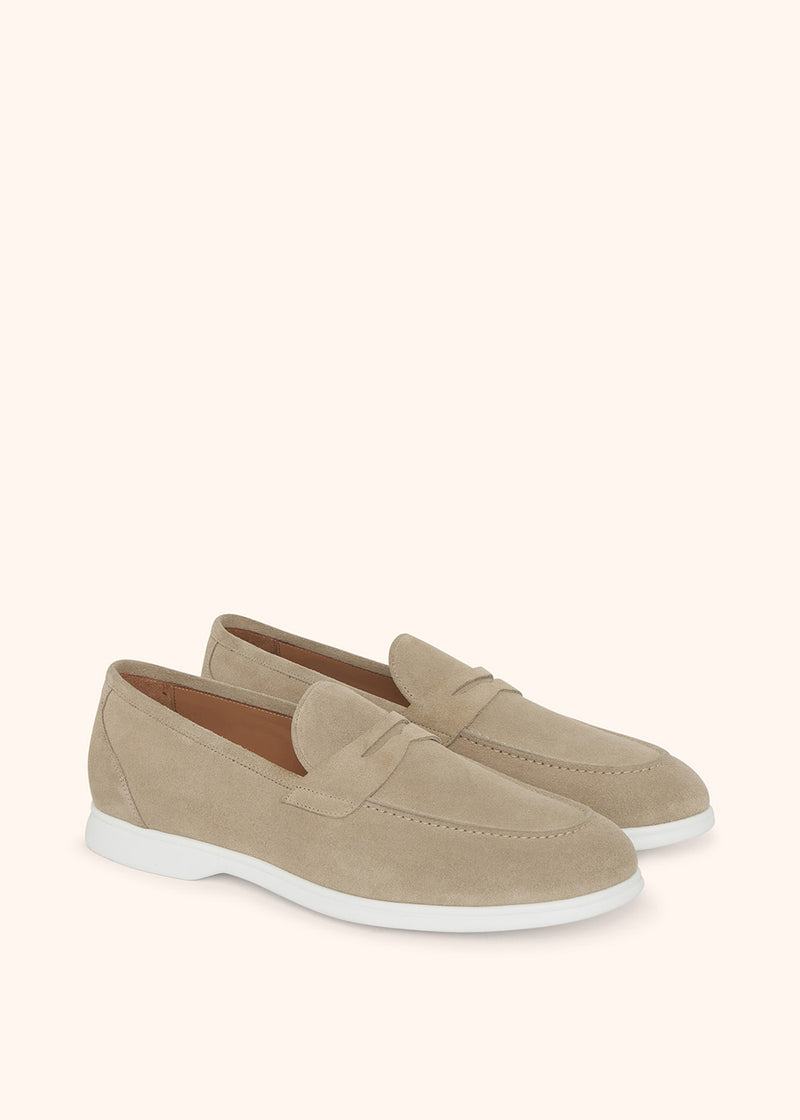 Kiton MOKA - MOCASSINO CALFSKIN USSA075N0097711 Nuovo