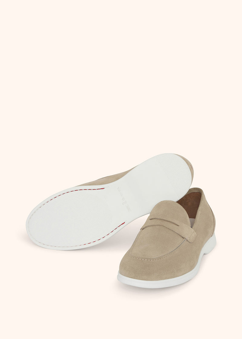 Kiton MOKA - MOCASSINO CALFSKIN USSA075N0097711 Nuovo