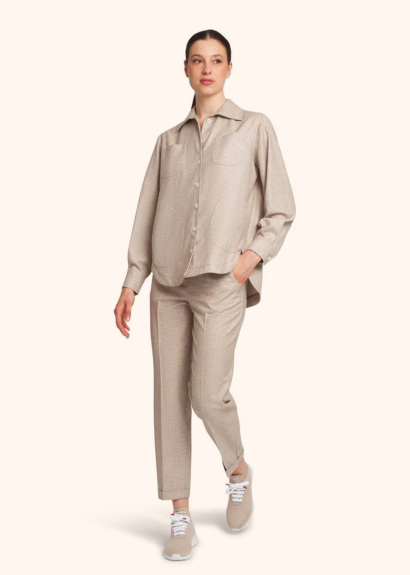 Kiton CAMICIA LANA VERGINE D50429K0627C09 Economico