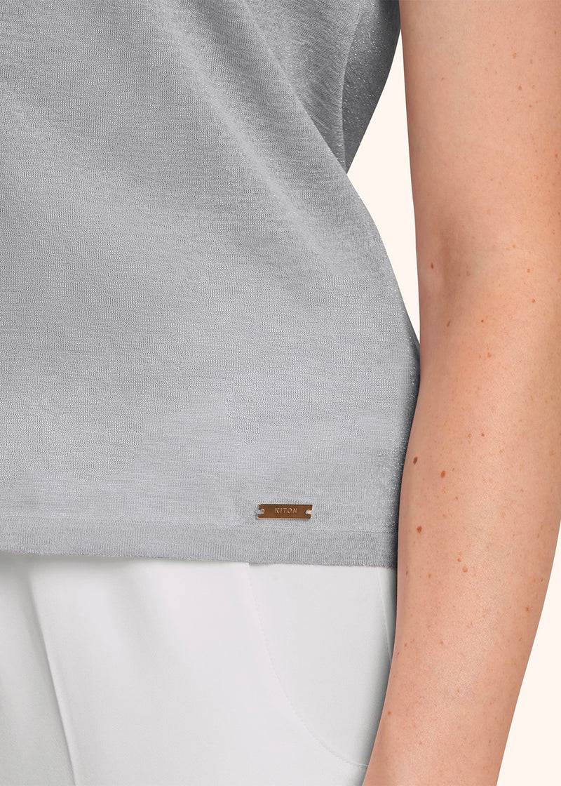 Kiton MAGLIA GIROCOLLO SETA D5771900120 Vendita calda