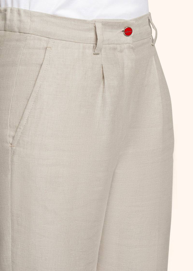 Kiton PANTALONI LINO D55113H0844201 Liquidazione