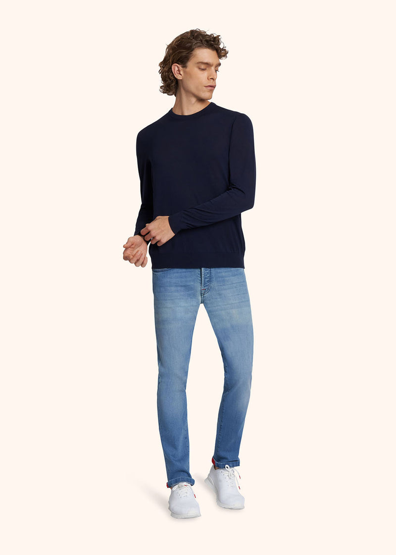 Kiton PANTALONI ULTRA SLIM COTONE UPNJSM2J0763A01 Sconti VIP