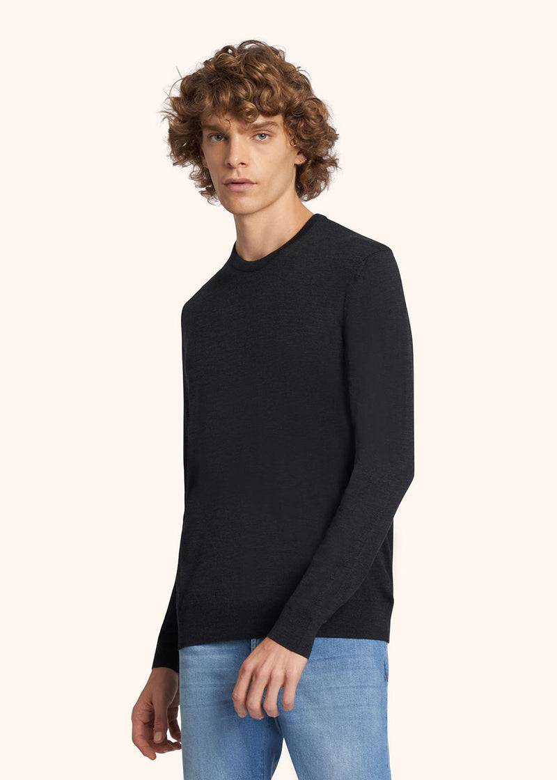 Kiton MAGLIA GIROCOLLO LANA UK8631015 Rilascio limitato