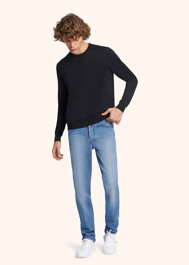 Kiton MAGLIA GIROCOLLO LANA UK8631015 Rilascio limitato