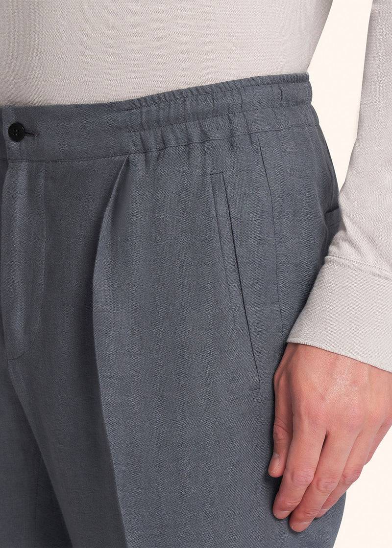 Kiton PANTALONI LINO UPN01H0883815 Fino al 65% di sconto