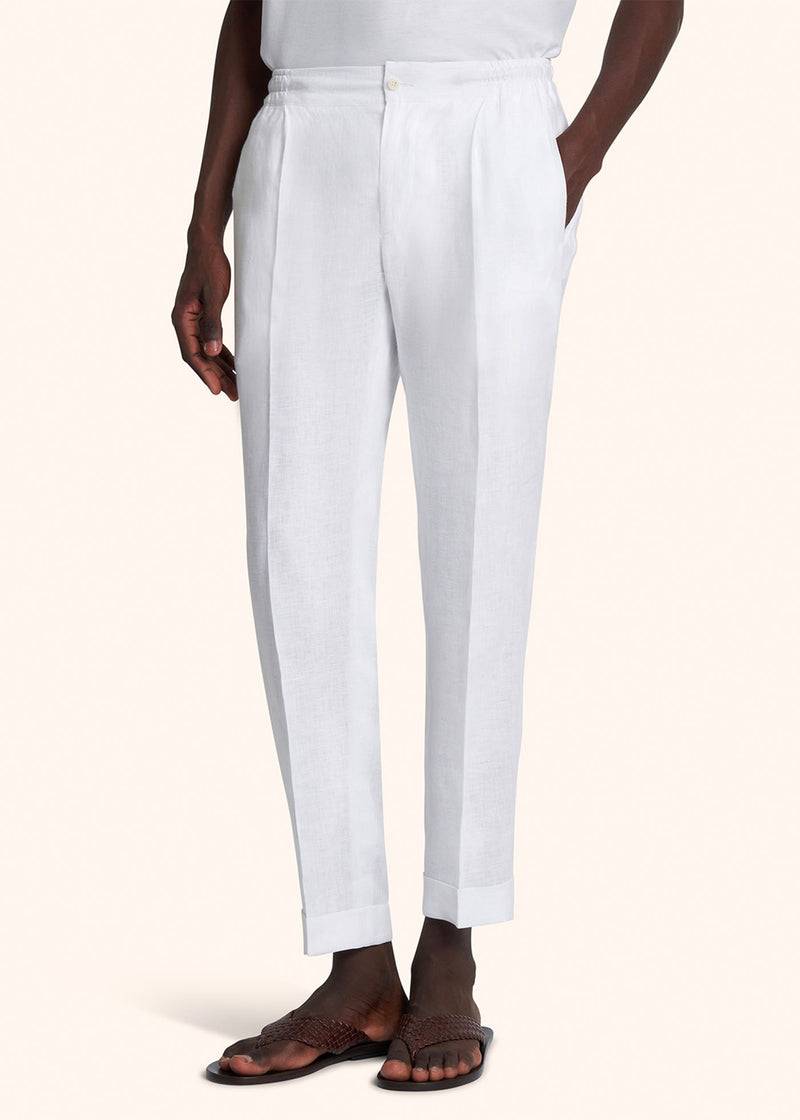 Kiton PANTALONI LINO UPN01H0883801 Only for today