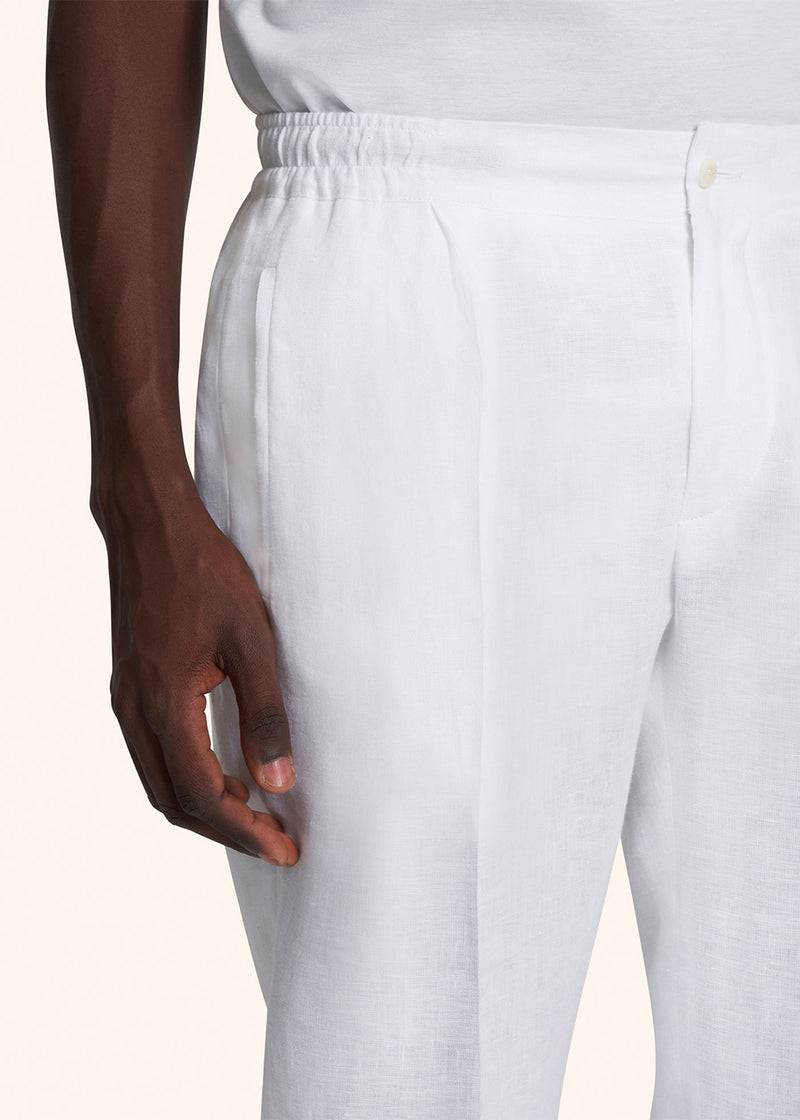 Kiton PANTALONI LINO UPN01H0883801 Only for today