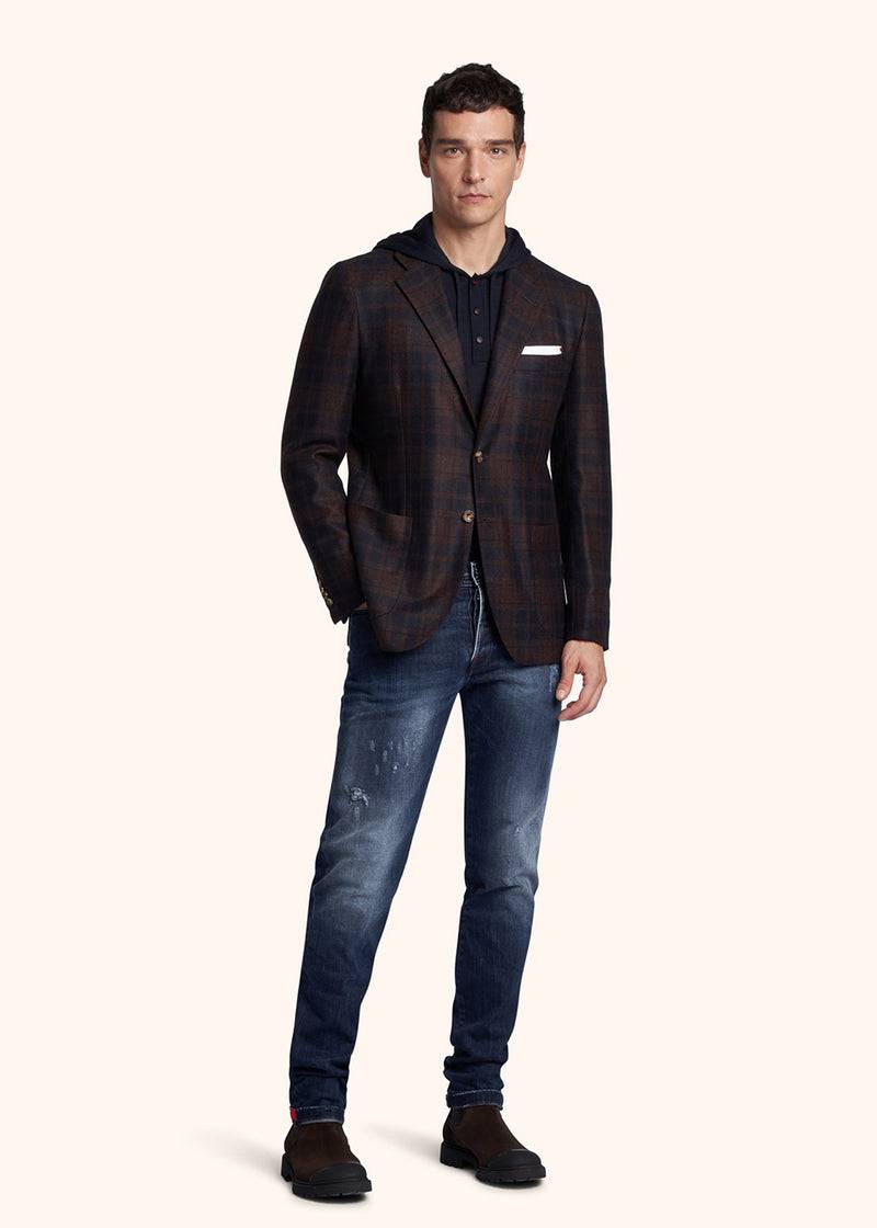 Kiton PANTALONI Cotone UPNJSMJ0325B02 Sostegno trimestrale