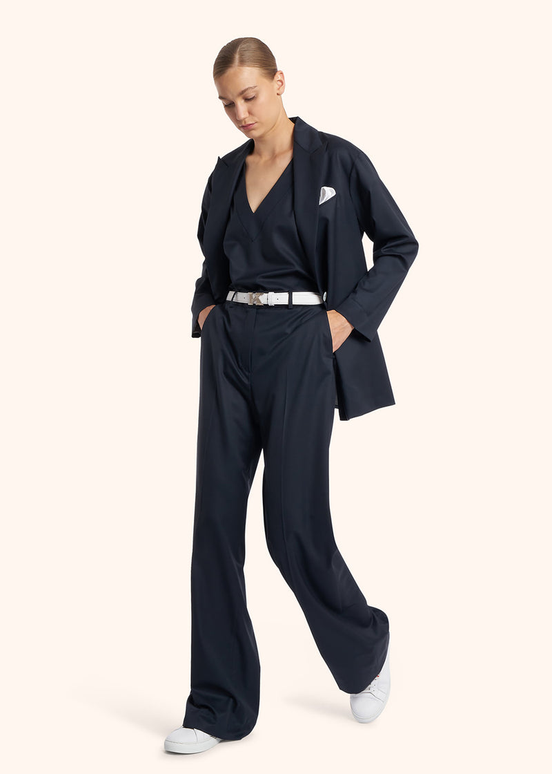 Kiton PANTALONI LANA VERGINE D48109K0102402 In Vendita