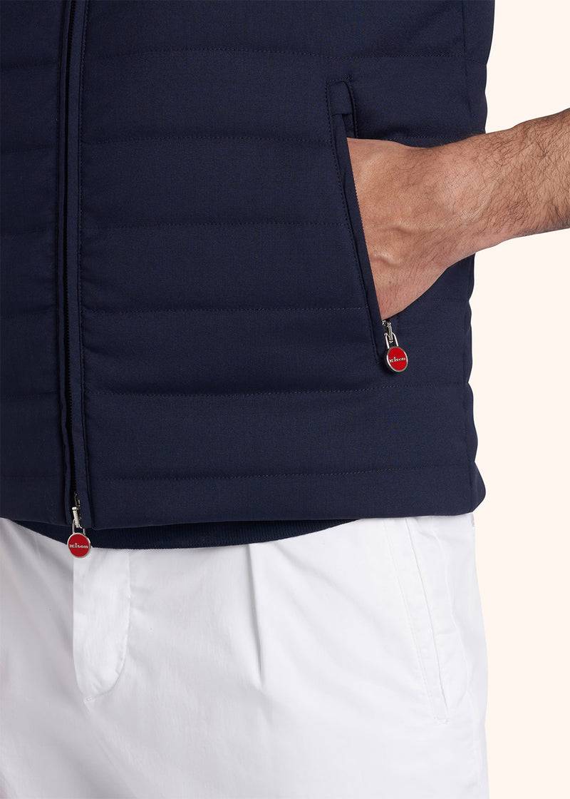 Kiton GIUBBOTTO SMANICATO LANA VERGINE UW1723K0638C05 In Saldo