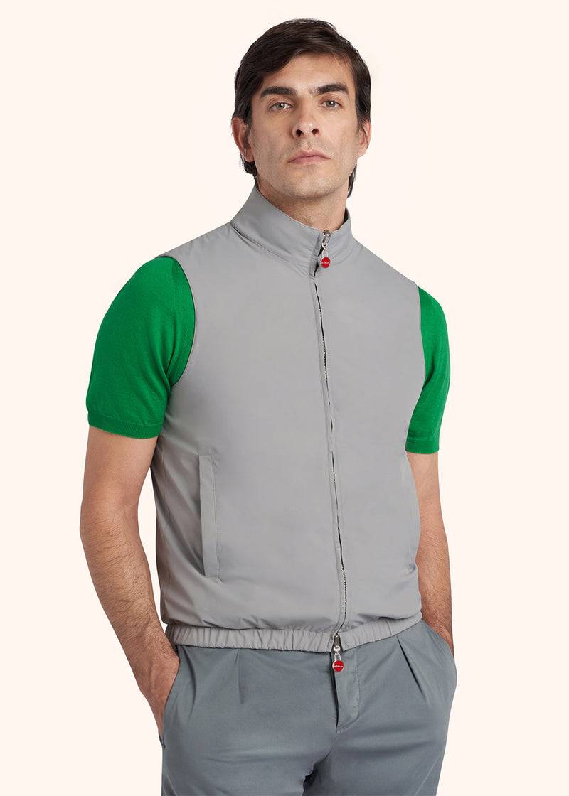 Kiton GIUBBOTTO SMANICATO POLIESTERE UW1730V0834C03 Nuova