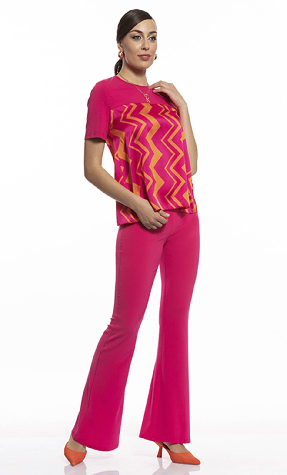Koralline T-SHIRT CON PANNELLO STAMPATO Hotsell