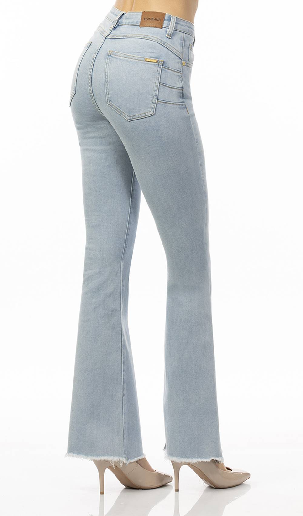 Koralline JEANS ZAMPA CON ORLO SFRANGIATO Sconti VIP