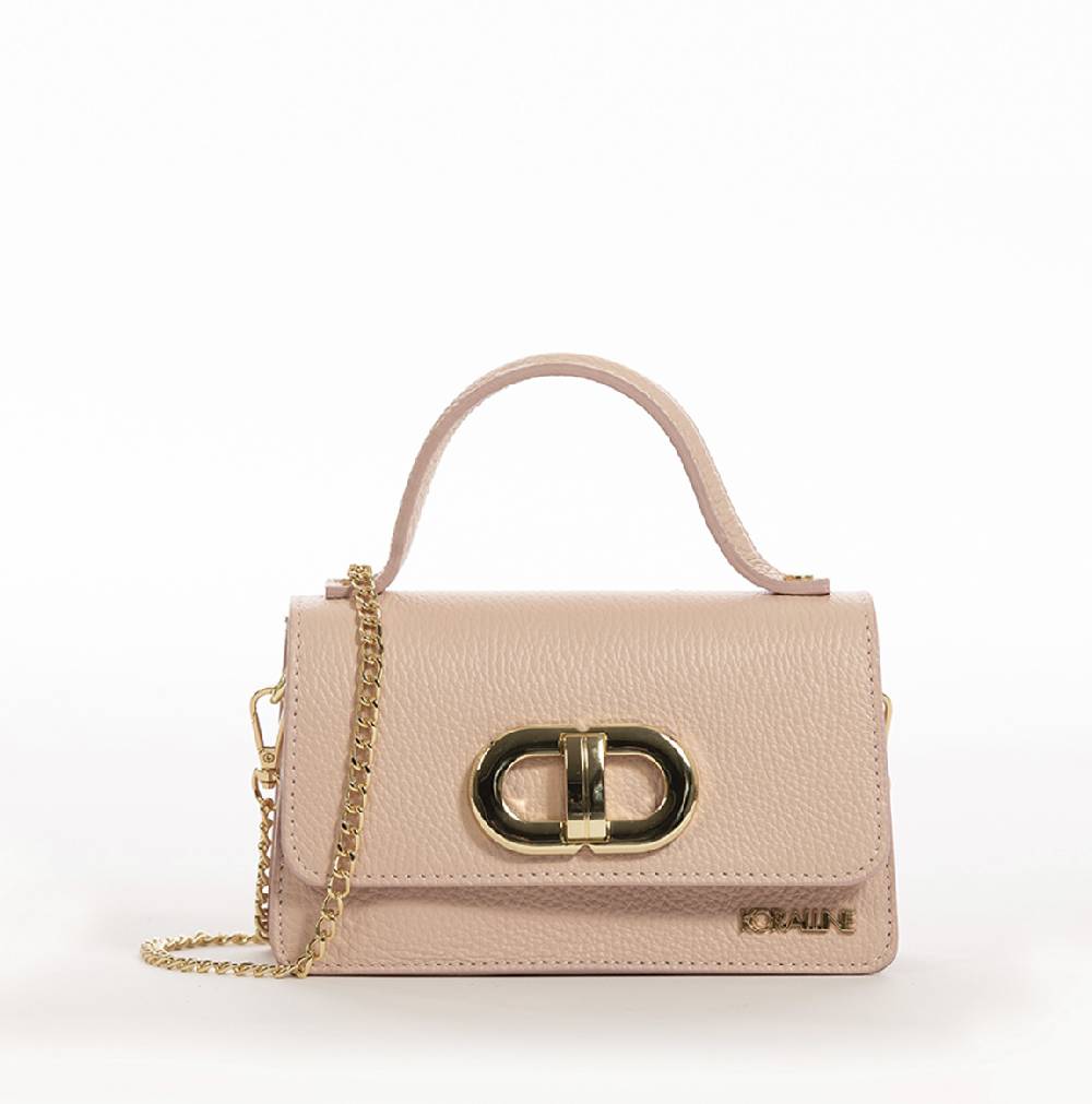 Koralline BORSA A MANO IN PELLE CON FIBBIA IN METALLO Enormi sconti
