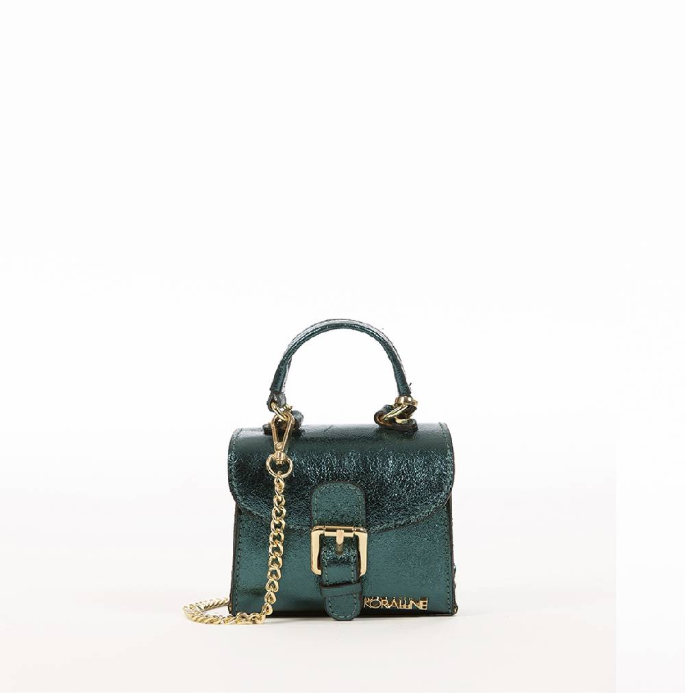 Koralline BORSETTA IN PELLE LAMINATA Duty-free
