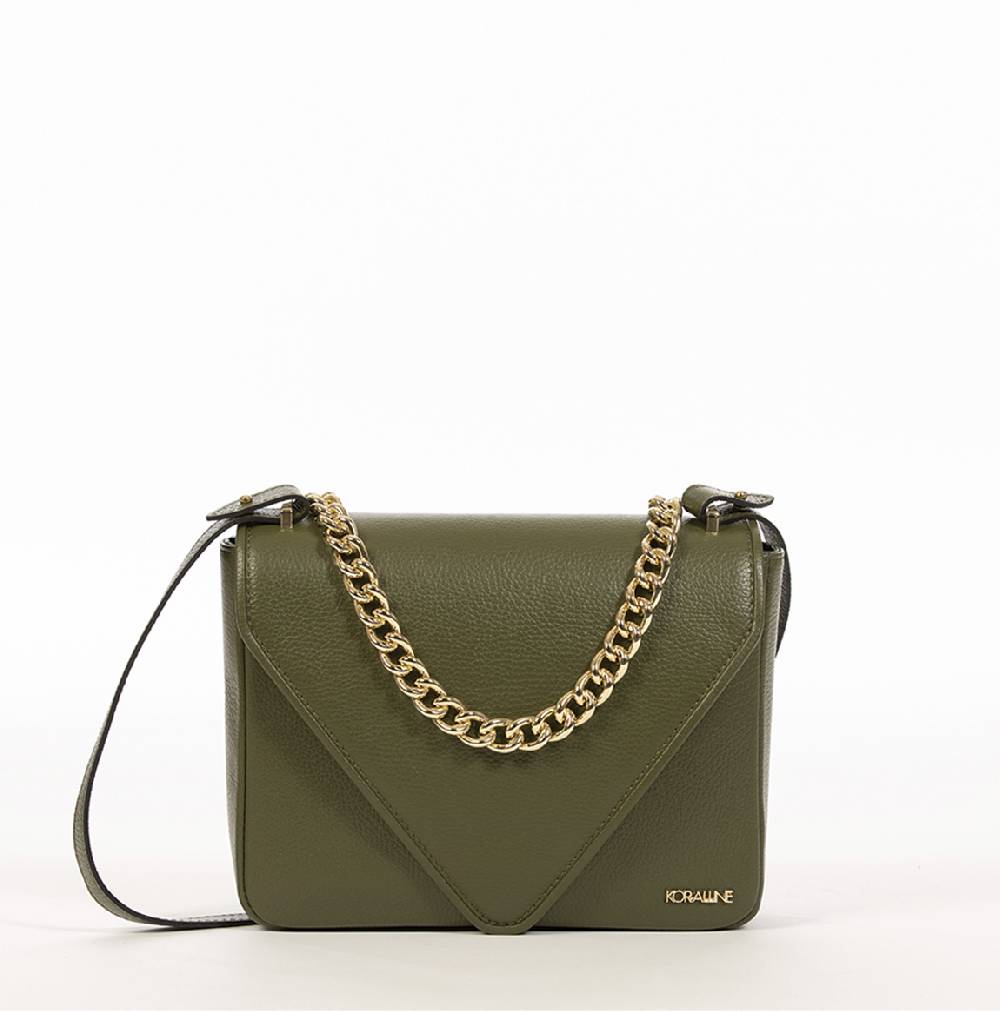 Koralline BORSA IN PELLE CON CATENA Sconti questo mese
