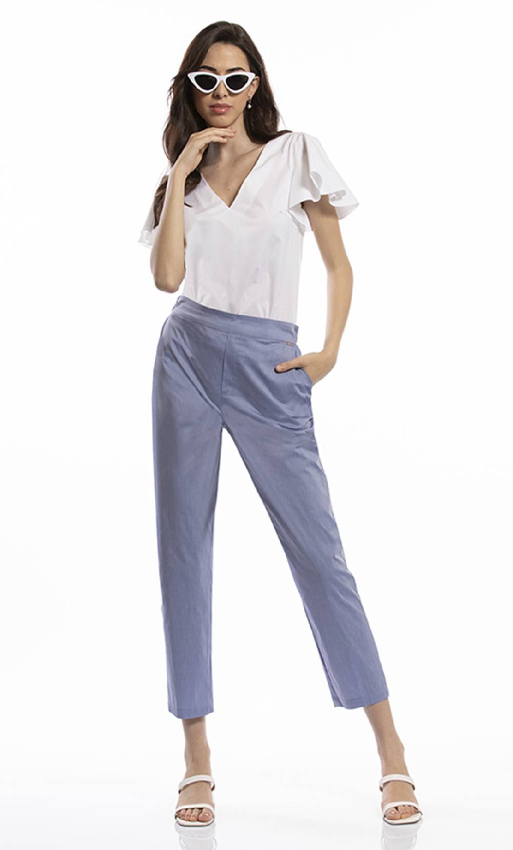 Koralline PANTALONE IN POPELINE CON ELASTICO Acquista Ora