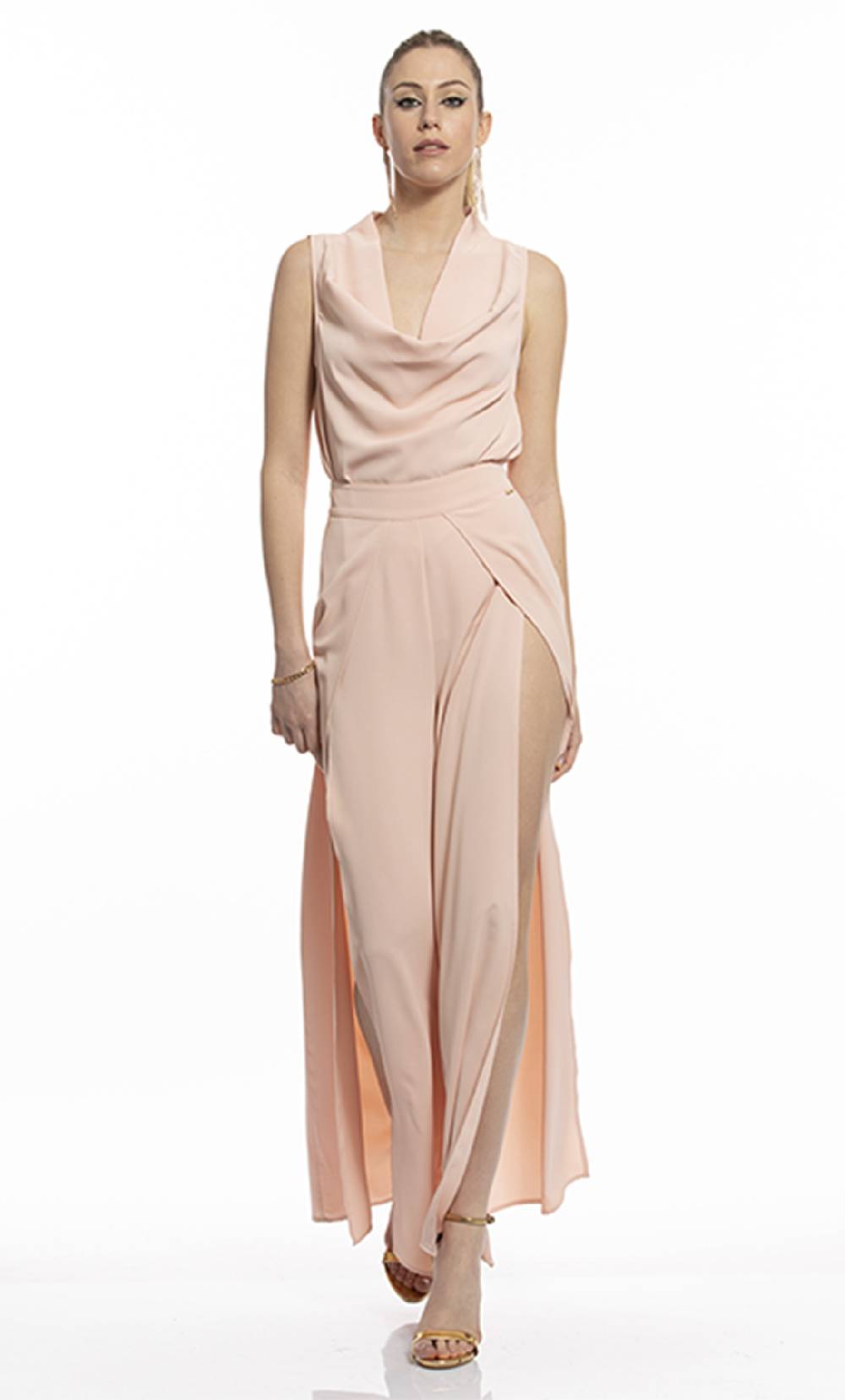 Koralline PANTALONE PALAZZO CON SPACCHI Shopping Online
