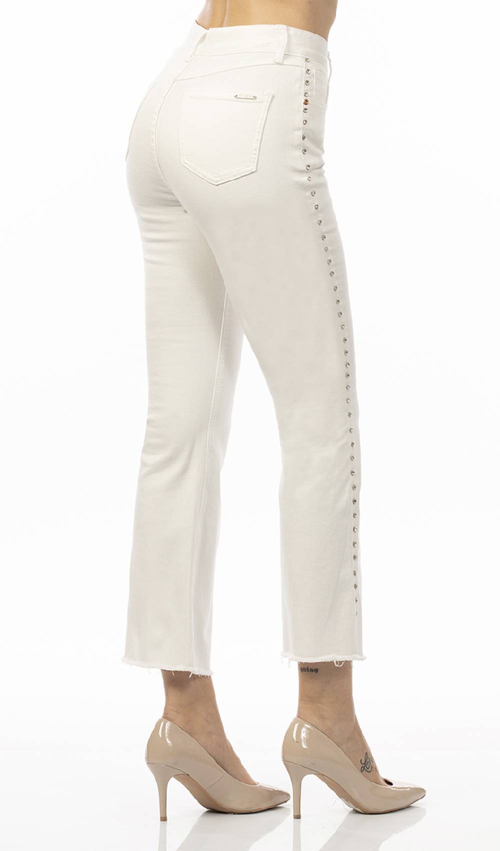 Koralline JEANS CON CASTONI DI LATO Sconto