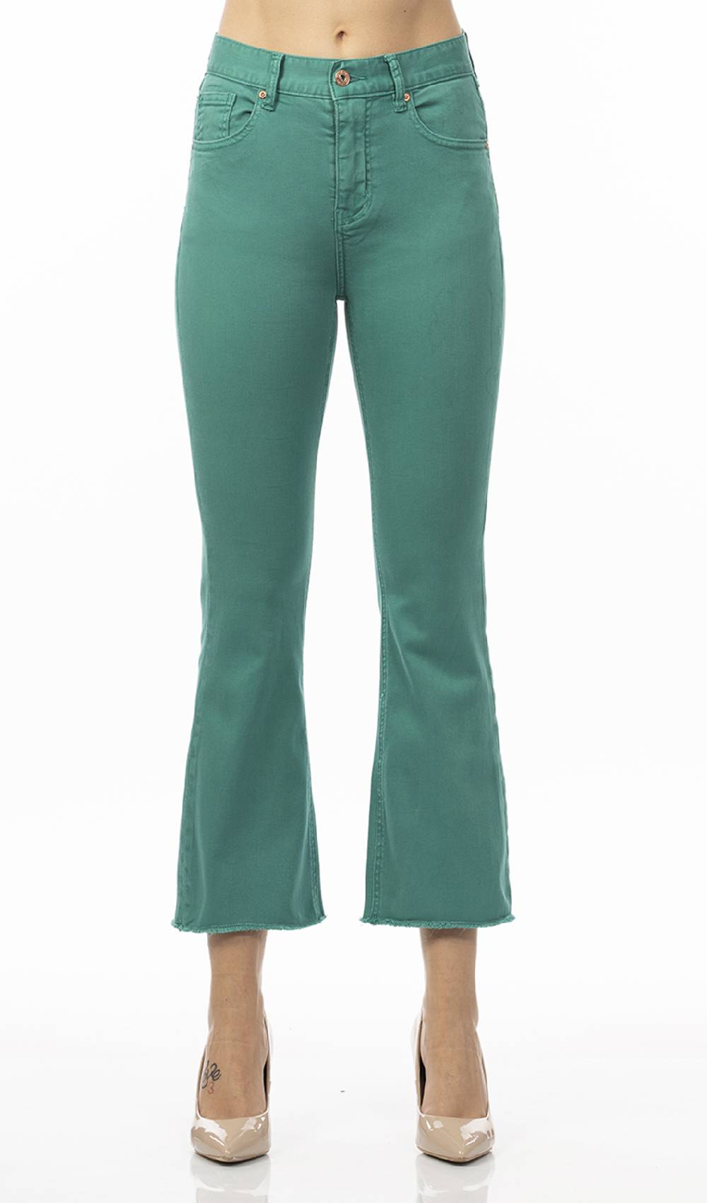 Koralline PANTALONE TINTO CAPO ZAMPETTA CROP Outlet