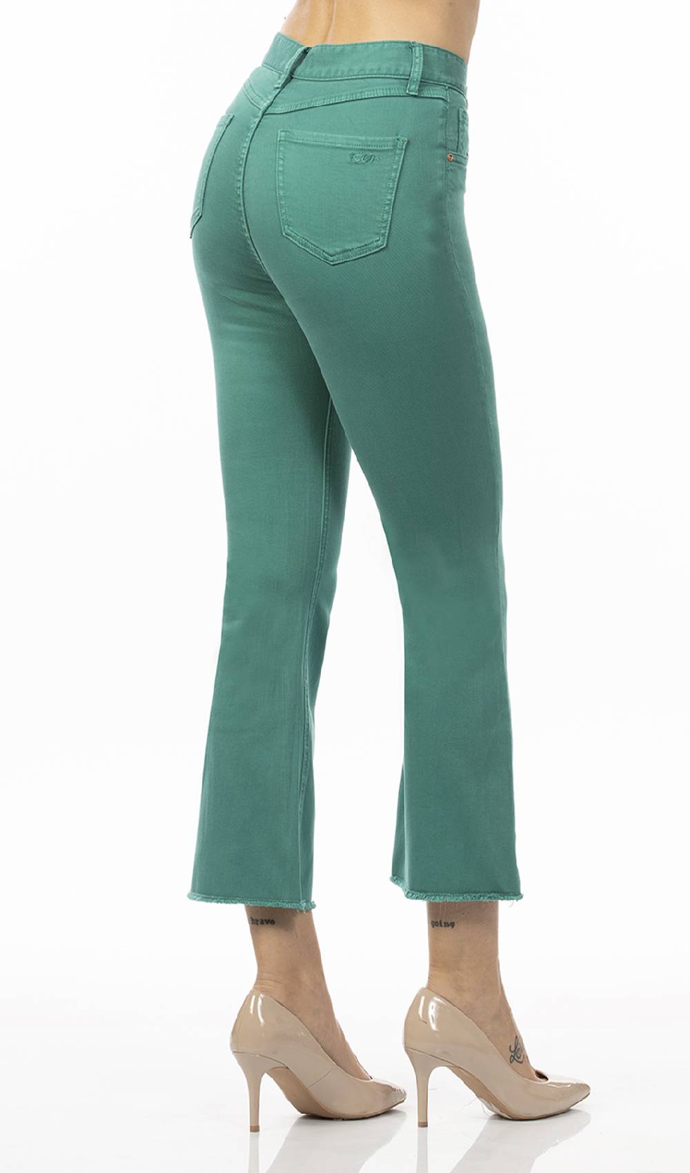 Koralline PANTALONE TINTO CAPO ZAMPETTA CROP Outlet