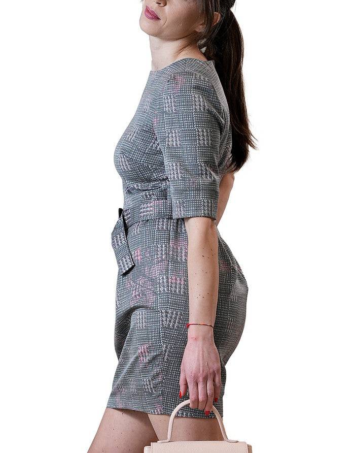 La Fabrique Assumptine Vestito Aderente Corto in Grigio Pezzi Unici