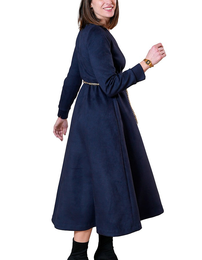La Fabrique Brigitte Maxi Vestito Blu Qualità Garantita