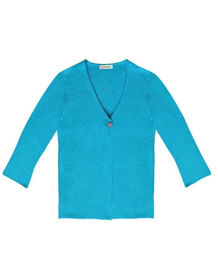 La Fabrique Madame Cardigan con Scollo a V in Maglia In Vendita