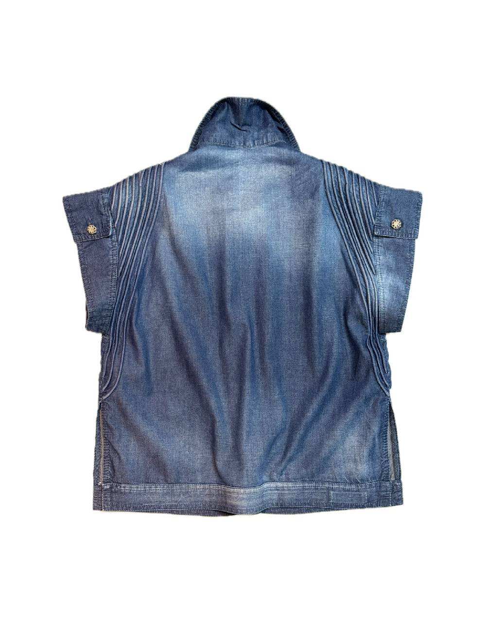 La Fabrique Maida Camicia Corta in Denim Saldi
