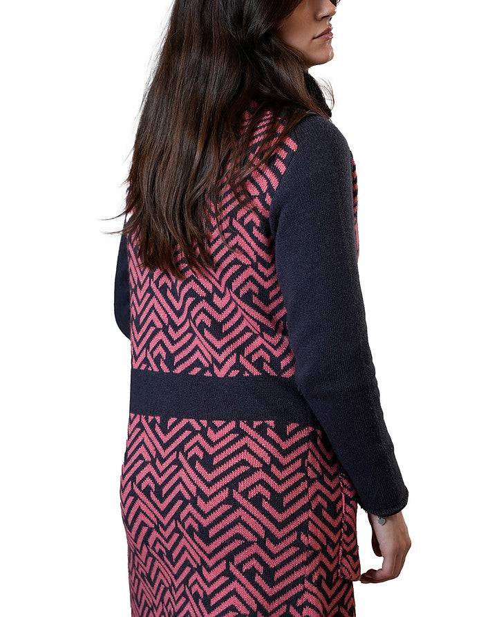 La Fabrique Margot Cappotto in Maglia Jacquard Offerte