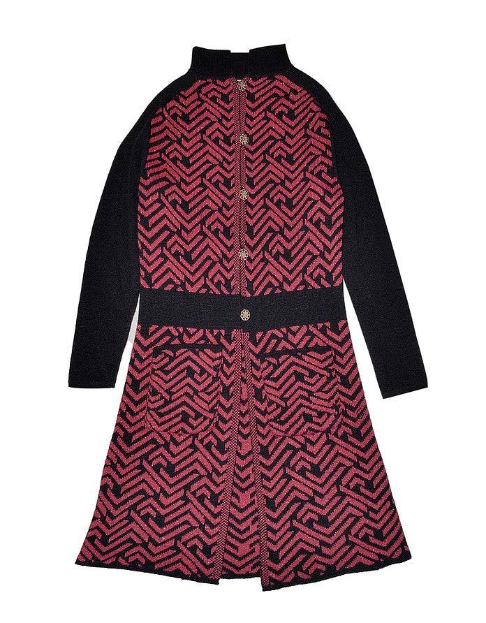 La Fabrique Margot Cappotto in Maglia Jacquard Offerte