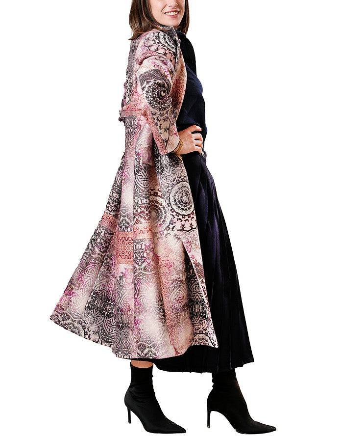 La Fabrique Marguerite Cappotto Lungo Stampa Floreale Vendita Calda